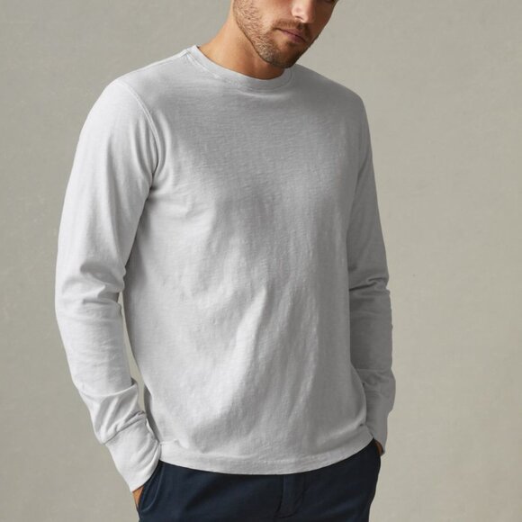 American Giant Slub Crew Long Sleeve XXL White - Picture 1 of 3